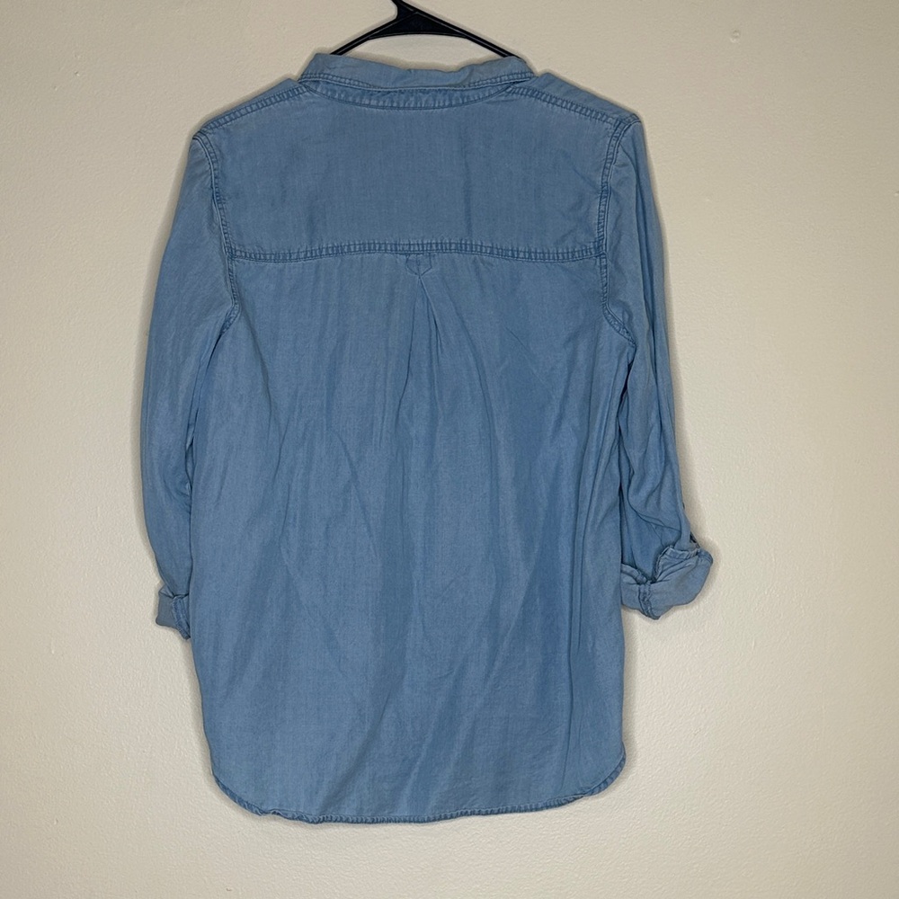 Calvin Klein Jeans Light Blue Button-Down Shirt - Picture 3 of 4